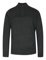 Sweter Popielaty Męski, Góra Zapinana na Zamek, z Wysoką Stójką -BRAVE SOUL. Szare swetry rozpinane Brave Soul, m, bez wzorów, z bawełny, bez kołnierzyka, bez ramiączek. Za 89.00 zł.