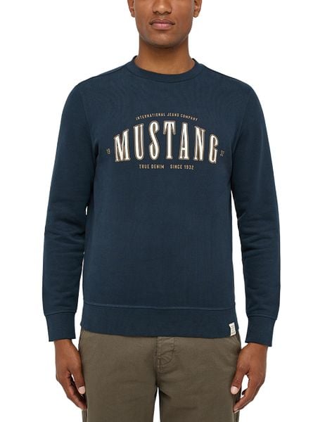 Męska bluza nierozpinana Mustang Style Ben Crewneck Carbon 1014505 4135. Bluzy Mustang, m, bez wzorów, bez kaptura. Za 149.99 zł.