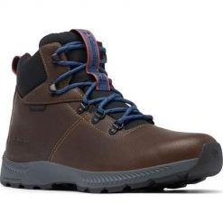 Buty trekkingowe męskie Columbia Landroamer Explorer Waterproof. Brązowe buty trekkingowe Columbia, bez wzorów, z materiału, za kostkę, bez zapięcia. Za 498.00 zł.
