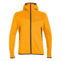 Hybrydowa kurtka z kapturem Salewa Agner. Brązowe kurtki Salewa, na lato, l, bez wzorów, z kapturem. Za 495.99 zł.