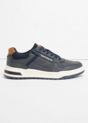Sneakersy Tom Tailor z zamkiem. Brązowe buty sportowe casual bonprix, bez wzorów, bez zapięcia. Za 279.99 zł.