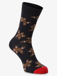 Happy Socks skarpety z drobnej dzianiny Mężczyźni Bawełna niebieski, 41-46. Niebieskie skarpety Happy Socks, bez wzorów, z bawełny. Za 59.95 zł.