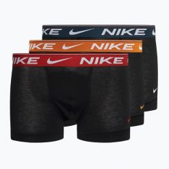 Bokserki męskie Nike Dri-FIT Ultra Comfort Trunk 3 pary. Czarne bokserki Nike, m, bez wzorów. Za 169.99 zł.