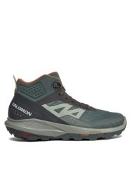 Salomon Trekkingi Outpulse Mid GORE-TEX L47297600 Zielony. Zielone botki sznurowane Salomon, bez wzorów, z gore-texu, bez obcasa, bez zapięcia. Za 569.99 zł.