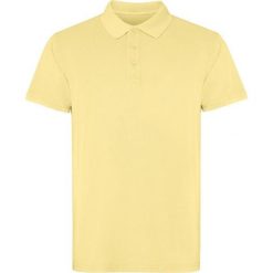 Koszulka Polo Z Krótkim Rękawem Dla Dorosłych Unisex Cobain. Żółte koszulki polo ROLY, bez wzorów, bez kołnierzyka, bez ramiączek. Za 78.99 zł.