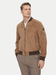 JOOP! Kurtka skórzana 17 Pios 80000774 Beżowy Regular Fit. Brązowe kurtki JOOP!, m, bez wzorów, ze skóry, bez kaptura. Za 2,019.00 zł.