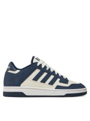 Adidas Sneakersy Rapid Court Low JP5254 Granatowy. Niebieskie buty sportowe casual Adidas, bez wzorów, ze skóry, bez zapięcia. Za 179.99 zł.