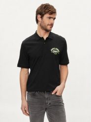 Jack & Jones Polo Logo 12246692 Czarny Standard Fit. Czarne koszulki polo sportowe Jack & Jones, m, bez wzorów, z bawełny, bez kołnierzyka, bez ramiączek. Za 99.99 zł.