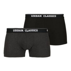 Bokserki Męskie (zestaw 2 Sztuk). Czarne bokserki Urban Classics, m, bez wzorów. Za 67.99 zł.