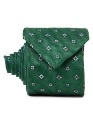 Andrew James Jedwabny krawat Mężczyźni zielony, ONE SIZE. Zielone krawaty i muchy Andrew James, bez wzorów, z jedwabiu. Za 179.95 zł.