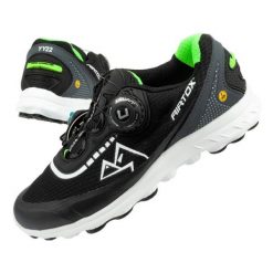 Buty trekkingowe Airtox Safety Powerbreeze YY220CA czarne. Czarne trekkingi bez wzorów, z tkaniny, bez zapięcia. W wyprzedaży za 212.19 zł.