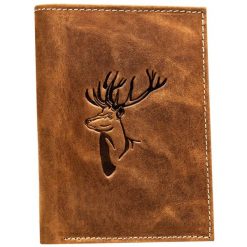 Portfel męski N4-CHM-DEER-BL brązowy. Brązowe portfele Inny, bez wzorów, ze skóry. Za 59.00 zł.