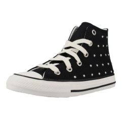 Buty CONVERSE CTAS HI Czarny. Czarne buty turystyczne Converse, bez wzorów, z tkaniny, bez zapięcia, na fitness i siłownię. Za 247.99 zł.