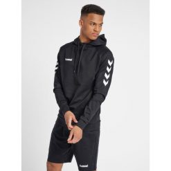 Bluza sportowa z kapturem męska Hummel Go Cotton Hoodie. Niebieskie bluzy z kapturem Hummel, m, bez wzorów, z kapturem. Za 168.00 zł.