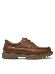 CATerpillar Półbuty Colorado Moc Toe Low P726071 Brązowy. Brązowe eleganckie półbuty CATerpillar, bez wzorów, ze skóry, bez obcasa, bez zapięcia. Za 329.99 zł.