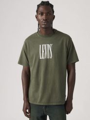Levi's Koszulka w kolorze khaki rozmiar: L. Brązowe bezrękawniki Levi's®, l, bez wzorów, z bawełny, bez kołnierzyka, bez ramiączek. Za 94.38 zł.