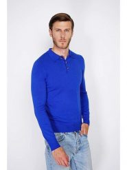 C& Jo Sweter w kolorze niebieskim rozmiar: 44. Niebieskie swetry nierozpinane C& Jo, bez wzorów, bez kołnierzyka, bez ramiączek. Za 339.99 zł.