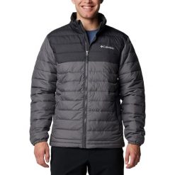 Kurtka puchowa męska Columbia Powder Lite II. Szare kurtki Columbia, m, bez wzorów, z puchu, bez kaptura. Za 399.99 zł.