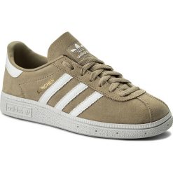 Buty adidas - Munchen CQ2324 Rawgol/Ftwwht/Goldmd. Brązowe buty sportowe casual marki Adidas, z materiału. W wyprzedaży za 299.00 zł.