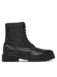HUGO Trapery Draven 50573034 Czarny. Czarne trapery Hugo, ze skóry, bez zapięcia. Za 949.99 zł.