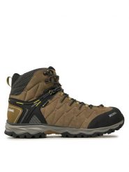 Meindl Trekkingi Mondello Mid GTX Gore-Tex 5524/05 Beżowy. Brązowe botki sznurowane MEINDL, bez wzorów, z gore-texu, bez obcasa, bez zapięcia. Za 749.99 zł.