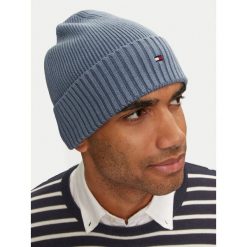 Czapka Tommy Hilfiger. Niebieskie czapki zimowe Tommy Hilfiger, bez wzorów. Za 159.99 zł.