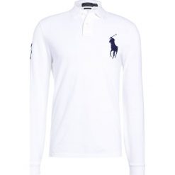 Polo Ralph Lauren BASIC CUSTOM SLIM FIT Koszulka polo white. Koszulki polo marki Polo Ralph Lauren, z bawełny, polo. W wyprzedaży za 471.20 zł.