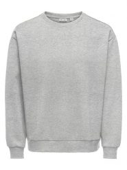 ONLY & SONS Bluza "Dane" w kolorze jasnoszarym rozmiar: L. Szare bluzy Only & Sons, l, bez wzorów, bez kaptura. Za 149.95 zł.