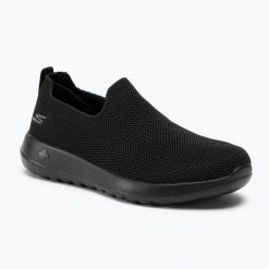 Buty męskie SKECHERS Go Walk Max Modulating. Czarne buty turystyczne Skechers, bez wzorów, bez zapięcia, trekkingowe, skechers sport. Za 229.99 zł.