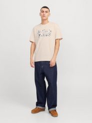 Jack & Jones Koszulka "Bryan" w kolorze beżowym rozmiar: XXL. Brązowe bezrękawniki Jack & Jones, xxl, bez wzorów, z bawełny, bez kołnierzyka, bez ramiączek. Za 43.88 zł.