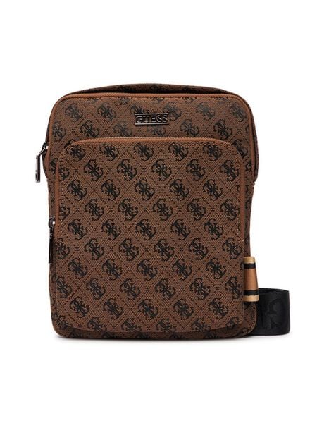 Guess Saszetka HMBOST P6123 Brązowy. Brązowe torby na ramię Guess, z aplikacjami, z materiału, bez dodatków. Za 329.99 zł.