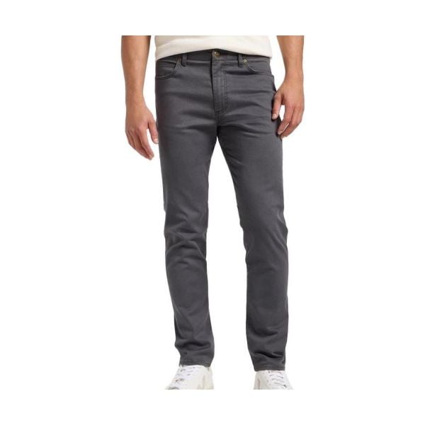 MESKIE SPODNIE MATERIALOWE LEE SLIM FIT MVP STATIC GRAY 112363980. Szare spodnie materiałowe Lee, l, bez wzorów, z materiału. Za 219.99 zł.