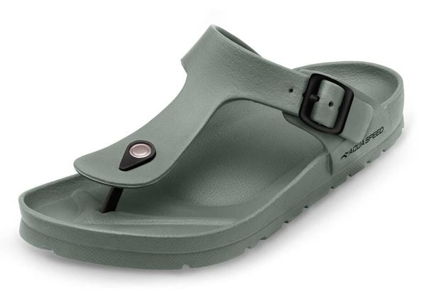 Klapki basenowe japonki Aqua Speed Monaco. Szare klapki Aqua-Speed, z materiału. Za 59.99 zł.