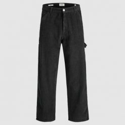 Chino Jack & Jones Alex sztruksowy cieśla czarny. Czarne eleganckie spodnie Jack&Jones, ze sztruksu, sportowe. Za 253.76 zł.