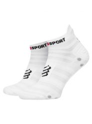 Compressport Skarpety Niskie Unisex Pro Racing Socks v4.0 Ultralight Run Low XU00051B Biały. Białe skarpetki sportowe Compressport, bez wzorów, z materiału. Za 79.99 zł.