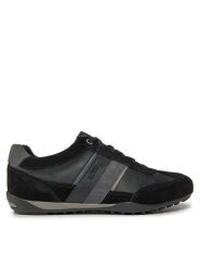 Geox Sneakersy U Wells C U52T5C 022ME C9B4N Czarny. Czarne buty sportowe casual Geox, bez wzorów, ze skóry, bez zapięcia. Za 429.99 zł.