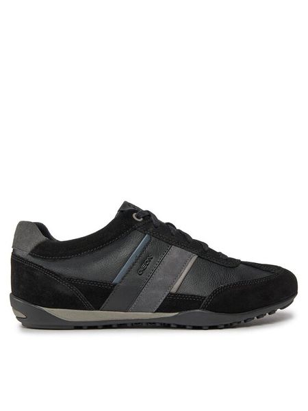 Geox Sneakersy U Wells C U52T5C 022ME C9B4N Czarny. Czarne buty sportowe casual Geox, bez wzorów, ze skóry, bez zapięcia. Za 429.99 zł.