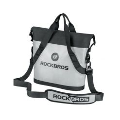 Wielofunkcyjna torba rowerowa z paskiem na ramię ROCKBROS. Białe torby na ramię ROCKBROS, bez wzorów, z materiału, na ramię, duże, bez dodatków. Za 304.16 zł.