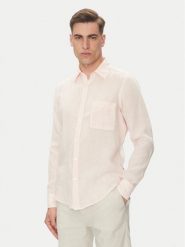 BOSS Koszula 50537381 Różowy Regular Fit. Czerwone koszule Boss, l, bez wzorów, ze lnu, bez kołnierzyka, bez ramiączek. Za 379.99 zł.