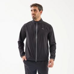 Kurtka hydrofobowa do golfa męska Raincell. Czarne kurtki Puma, l, bez wzorów, z materiału, bez kaptura. Za 519.99 zł.