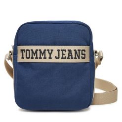 Saszetka Tommy Jeans. Niebieskie saszetki i nerki Tommy Jeans, bez wzorów, z jeansu. Za 219.99 zł.