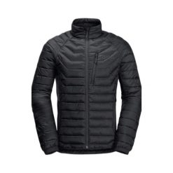 Kurtka puchowa Jack Wolfskin Routeburn Pro Ins. Czarne kurtki Jack Wolfskin, m, bez wzorów, z puchu, bez kaptura. Za 589.99 zł.