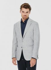 PAKO LORENTE – Casualowa marynarka męska w kolorze szarym. Szare garnitury Pako Lorente, na co dzień, m, bez wzorów, z elastanu, casualowe. Za 599.99 zł.