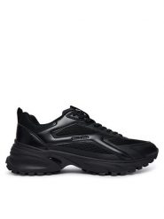 Calvin Klein Sneakersy Hike Runner Ckstripe Met Mix Mat HM0HM02341 Czarny. Czarne buty sportowe casual CALVIN KLEIN, bez wzorów, ze skóry, bez zapięcia. Za 569.99 zł.