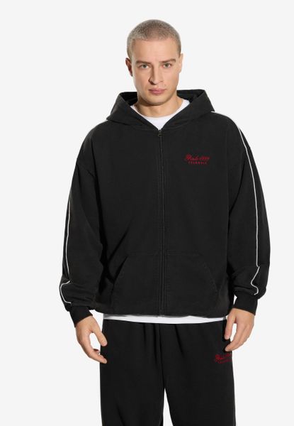 Bluza sportowa męska Prosto Team z kapturem. Czarne bluzy z kapturem Prosto., m, z aplikacjami, z bawełny, z kapturem. Za 218.99 zł.