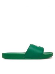 Lacoste Klapki Serve Sliders 7-49CMA0041 Zielony. Zielone klapki LACOSTE, ze skóry. Za 149.99 zł.