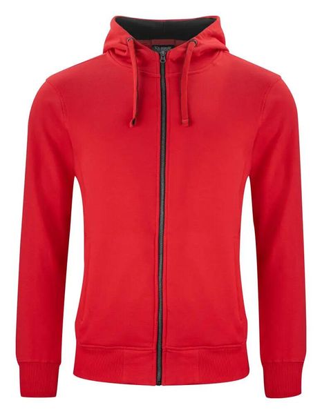 Clique Classic Hoody Full Zip – bluza z kapturem i pełnym zamkiem. Czerwone bluzy z kapturem CLIQUE, m, bez wzorów, z bawełny, z kapturem. Za 336.75 zł.