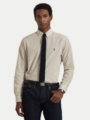 Polo Ralph Lauren Koszula 710B15595007 Beżowy jasny Custom Fit. Brązowe koszule Polo Ralph Lauren, m, bez wzorów, z bawełny, bez kołnierzyka, bez ramiączek. Za 689.99 zł.