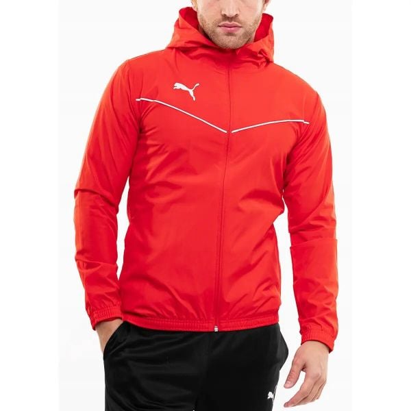 Puma teamRISE All Weather kurtka. Białe kurtki Puma, xl, bez wzorów, z materiału, z kapturem. Za 199.99 zł.