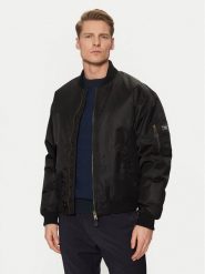 Guess Jeans Kurtka bomber M5RL81 WHAA2 Czarny Regular Fit. Czarne kurtki Guess Jeans, m, z aplikacjami, z jeansu, bez kaptura. Za 479.99 zł.
